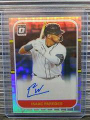 Isaac Paredes [Pandora] #RS87-IP Baseball Cards 2021 Panini Donruss Optic Retro 1987 Signatures Prices