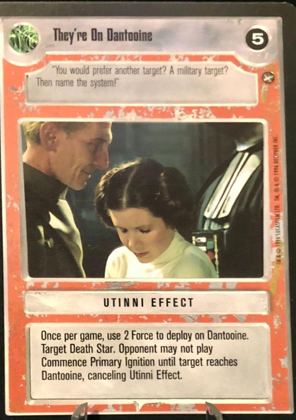 They're On Dantooine [Limited] Star Wars CCG A New Hope