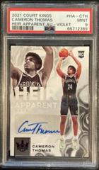 Cameron Thomas [Violet] #HA-CTH Basketball Cards 2021 Panini Court Kings Heir Apparent Autographs Prices