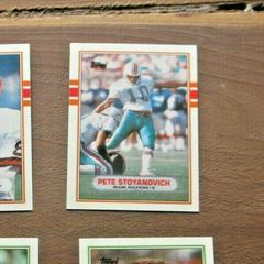Pete Stoyanovich Football Cards 1989 Topps Traded Prices