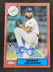 Andre Jackson [Red] #87BA-AJ Baseball Cards 2022 Topps 1987 Autographs Prices