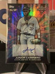 Junior Caminero [Red] Baseball Cards 2023 Topps Pro Debut Future Cornerstones Autographs Prices