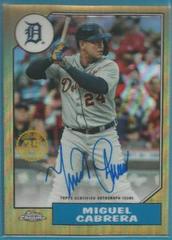 Miguel Cabrera #87BA-MC Baseball Cards 2022 Topps Chrome 1987 Autographs Prices