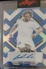 Luka Modric [Prismatic Blue] Soccer Cards 2022 Leaf Metal Autographs Prices