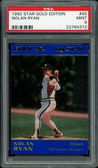 Nolan Ryan #45 Baseball Cards 1992 Star Gold Edition Prices