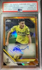 Giovanni Reyna [Orange Refractor] #CA-GR Soccer Cards 2021 Topps Chrome UEFA Champions League Autographs Prices