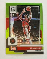 OG Anunoby [Lime Green] #1 Basketball Cards 2022 Panini Donruss Optic Prices