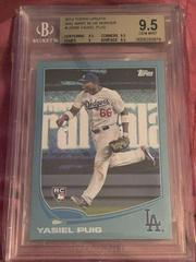 Yasiel Puig [Running in Field] Baseball Cards 2013 Topps Update Prices