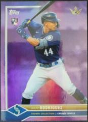 Julio Rodriguez [Purple Rainbow] Baseball Cards 2022 Topps X Bobby Witt Jr. Crown Prices
