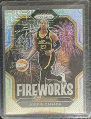 Jordin Canada [Mojo] #9 Basketball Cards 2023 Panini Prizm WNBA Fireworks Prices