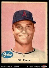 Bill Renna [Light Pink Background] Baseball Cards 1955 Rodeo Meats Athletics Prices