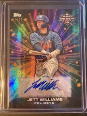 Jett Williams [Orange] #FC-JWS Baseball Cards 2023 Topps Pro Debut Future Cornerstones Autographs Prices