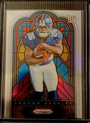 Saquon Barkley [Prizm] #SG-7 Football Cards 2018 Panini Prizm Stained Glass Prices
