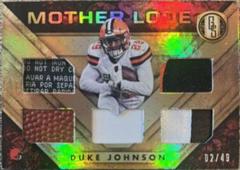 Duke Johnson Jr. Football Cards 2018 Panini Gold Standard Mother Lode Prices