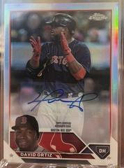 David Ortiz Baseball Cards 2023 Topps Chrome Update Legend Autographs Prices