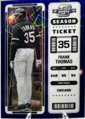 Frank Thomas [Blue Velocity] #2 Baseball Cards 2023 Panini Chronicles Contenders Optic Prices