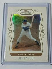 Duke Snider #48 Baseball Cards 2008 Topps Sterling Prices