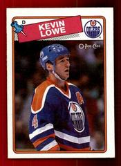 Kevin Lowe [Has Gretzky's Stats] #229 Hockey Cards 1988 O-Pee-Chee Prices