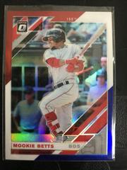 Mookie Betts [Red, White, Blue 150th Anniversary] #101 Baseball Cards 2019 Panini Donruss Optic Prices
