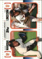 Juan Marichal, Tim Lincecum Baseball Cards 2010 Topps Legendary Lineage Prices