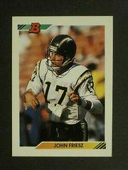 John Friesz #15 Football Cards 1992 Bowman Prices