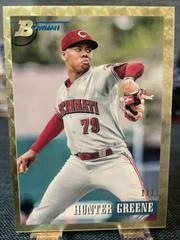 Hunter Greene [Chrome Prospect] #199 Baseball Cards 2021 Bowman Heritage Prices
