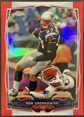 Rob Gronkowski [Blue Jersey Red Refractor] #82 Football Cards 2014 Topps Chrome Prices
