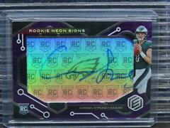 Carson Strong [Purple] Football Cards 2022 Panini Elements Rookie Neon Signs Autographs Prices