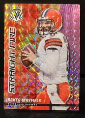 Baker Mayfield [Purple] #SF7 Football Cards 2021 Panini Mosaic Straight Fire Prices