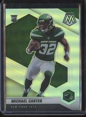 Michael Carter [Silver] #335-V Football Cards 2021 Panini Mosaic Rookie Variations Prices