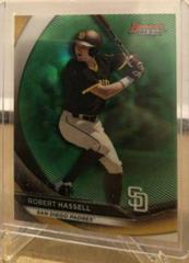 Robert Hassell [Green Refractor] Baseball Cards 2020 Bowman's Best Top Prospects Prices