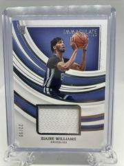 Ziaire Williams [Patch Autograph] Basketball Cards 2021 Panini Immaculate Collection Prices