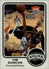 Tim Duncan #63 Basketball Cards 2002 Fleer Platinum Prices