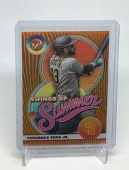 Fernando Tatis Jr. [Orange] Baseball Cards 2023 Topps Pristine Swings of Summer Prices