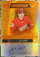 Moritz Seider [Signature Gold] #118 Hockey Cards 2021 SP Prices
