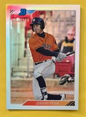 Jeremy Pena [Refractor] #JP Baseball Cards 2020 Bowman Heritage Chrome Prospects Prices