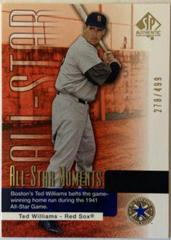 Ted Williams [All Star Moments] #136 Baseball Cards 2004 SP Authentic Prices