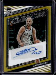Manu Ginobili [Gold] #DS-MGB Basketball Cards 2022 Panini Donruss Optic Dominators Signatures Prices