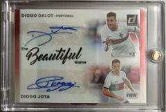 Diogo Dalot, Diogo Jota [Red] Soccer Cards 2022 Panini Donruss Beautiful Game Dual Autographs Prices