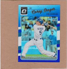 Corey Seager [Blue] #109 Baseball Cards 2017 Panini Donruss Optic Prices