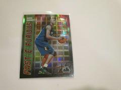 Kevin Garnett [Refractor] Basketball Cards 2001 Topps Chrome Fast & Furious Prices