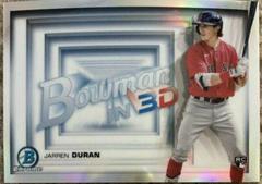Jarren Duran #B3D-10 Baseball Cards 2022 Bowman in 3D Prices