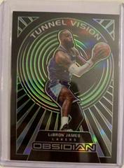 LeBron James [Green] #6 Basketball Cards 2021 Panini Obsidian Tunnel Vision Prices
