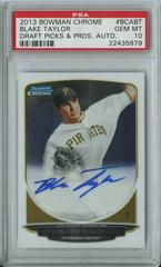 Blake Taylor Baseball Cards 2013 Bowman Chrome Draft Picks & Prospects Autographs Prices