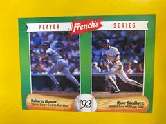Roberto Alomar, Ryne Sandberg Baseball Cards 1992 French's Prices