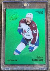 Gabriel Landeskog [Precious Metal Gems Green] #64 Hockey Cards 2022 Skybox Metal Universe Prices