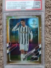 Cristiano Ronaldo [Gold Bubbles] Soccer Cards 2020 Topps Chrome UEFA Champions League Prices