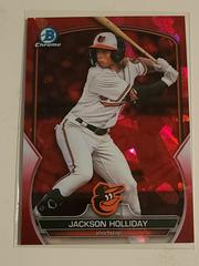 Jackson Holliday [Red Sapphire] #BDC-118 Baseball Cards 2023 Bowman Draft Chrome Sapphire Prices