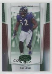 Ray Lewis [Mirror Emerald] Football Cards 2007 Leaf Certified Materials Prices