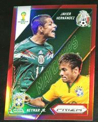 Javier Hernandez, Neymar Jr. [Red Prizm] Soccer Cards 2014 Panini Prizm World Cup Matchups Prices